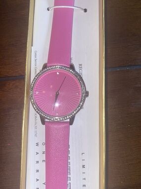 Manhattan Pink Rhinestone WristWatch